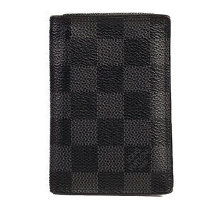 Authentic Louis Vuitton Damier Graphite Canvas Pocket Organizer